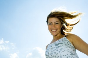 blue-sky-woman-breeze