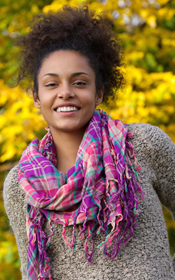 woman smiling after wisdom tooth extraction from oral surgeon in Elgin, IL