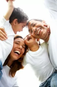 Happy dental implants dad in Elgin, IL